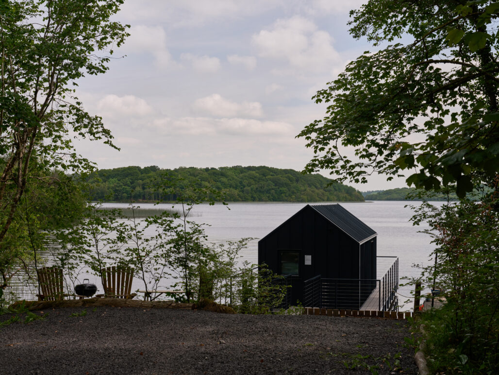 C250 houseboat Fermanagh - view from behind looking out over the water